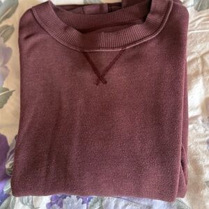 Crewneck Sweatshirt  in  Burgundy from aerie